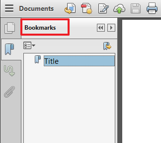 bookmarks in pdf files