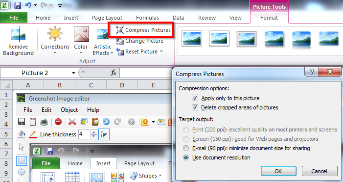 compress images in powerpoint 2013