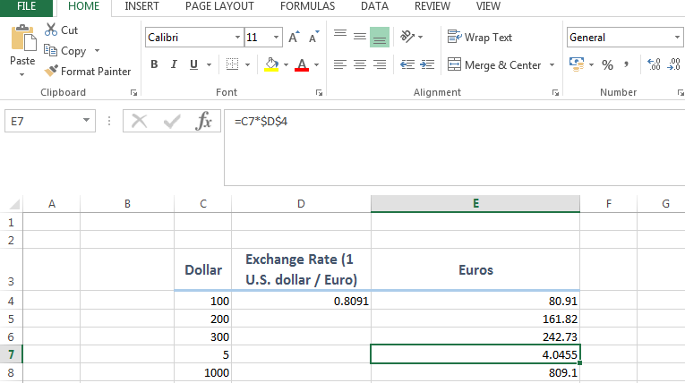 currency converter excel