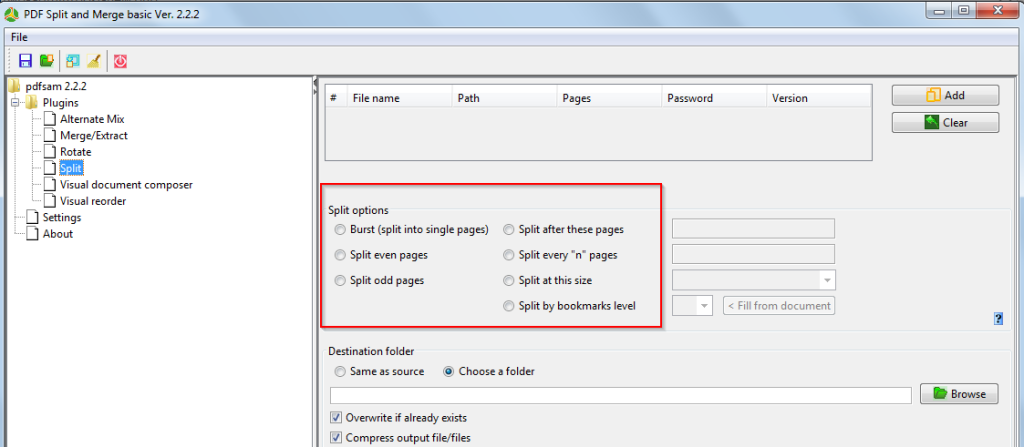pdfsam merge order by page numbers