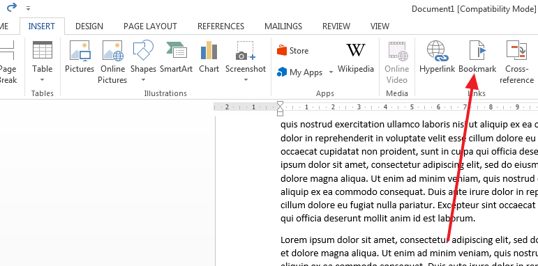 microsoft word bookmarks converted to pdf