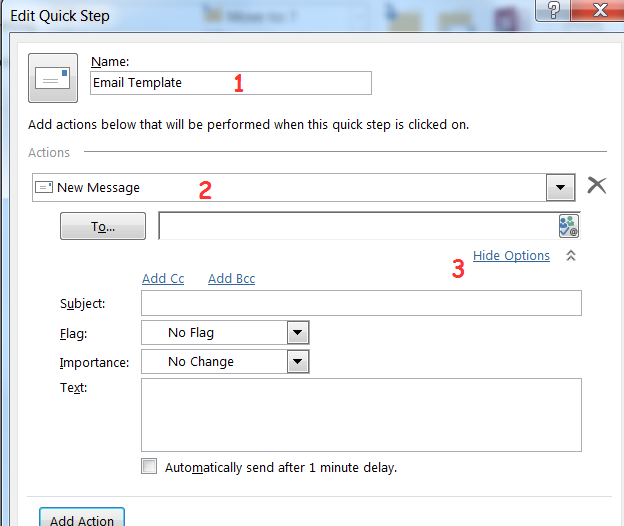 outlook quite step email template