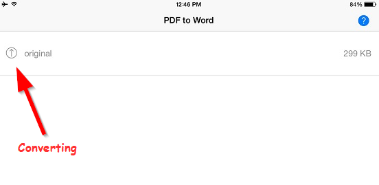waiting for conversion ipad pdf to word
